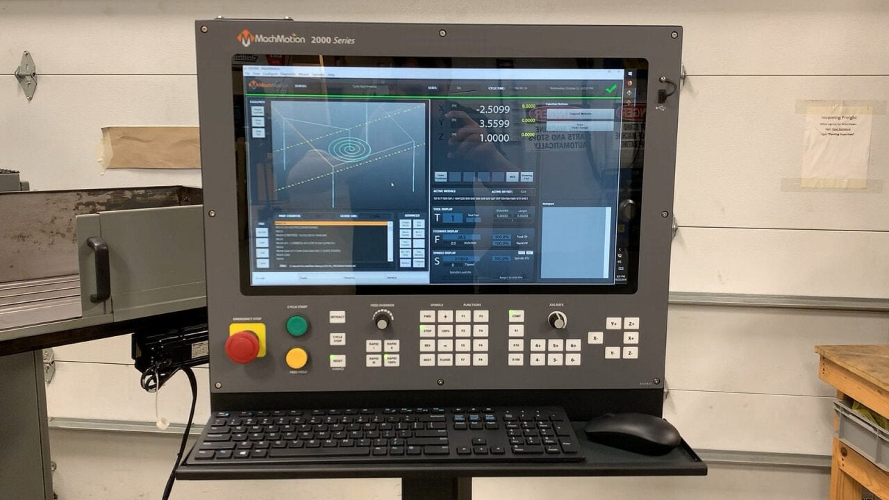 Tree Journeyman 425 CNC Mill 1995 Updated MachMotion Control System