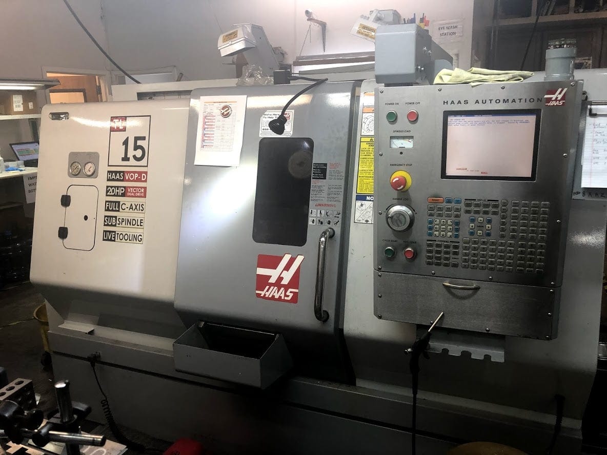 Haas Tl 15 Cnc Lathe 2005 Sub Spindle Full C Axis Revelation