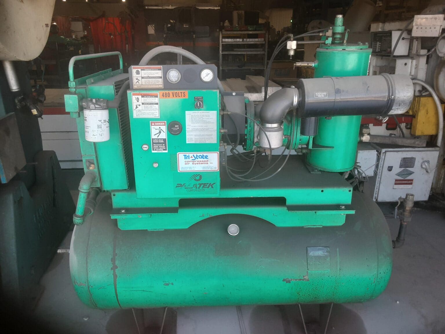 15 HP Sullivan Palatek Corp 15DH, Air Compressor Revelation Machinery