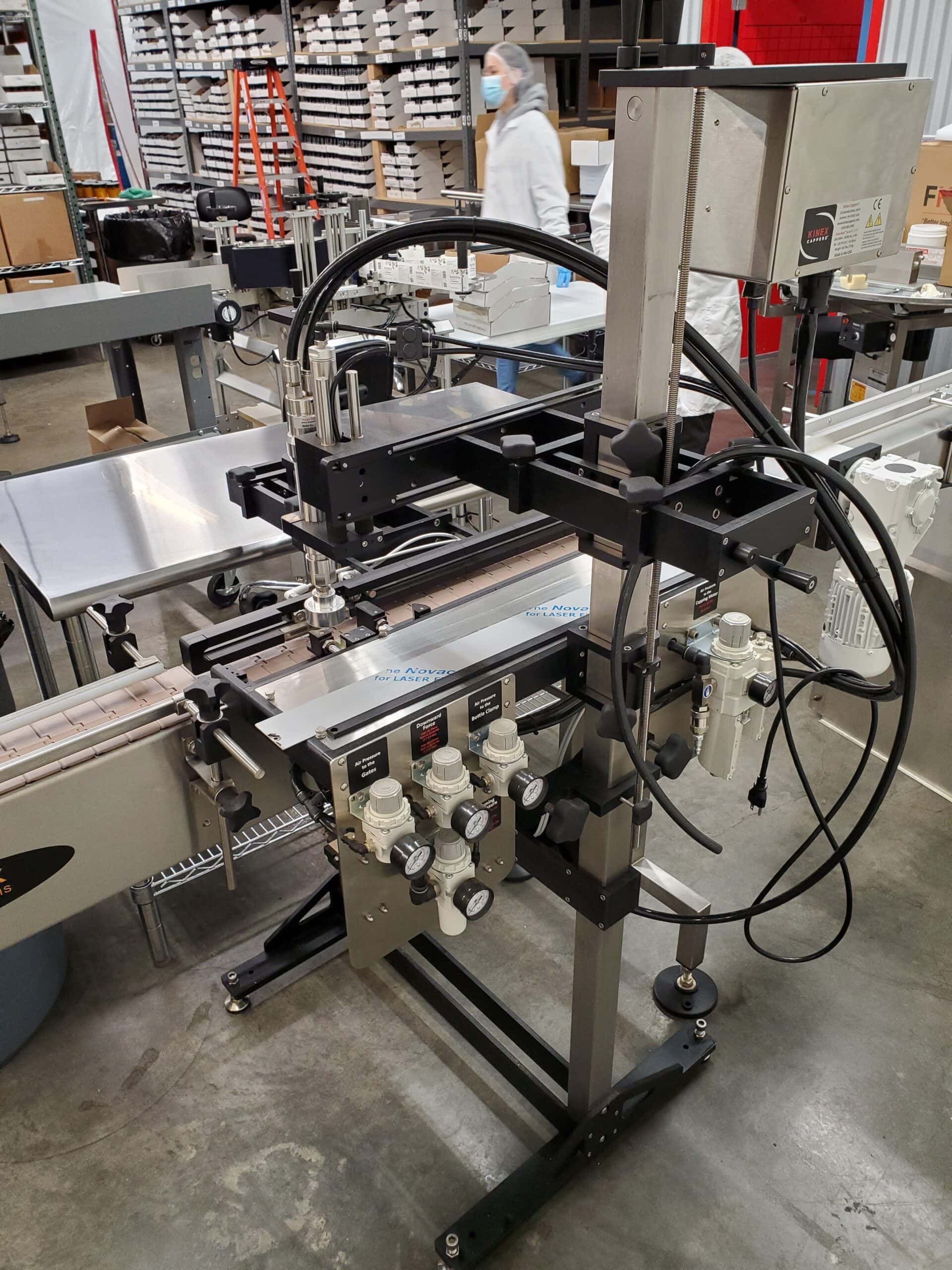 Kinex Cappers, E-Pak Filler, Globaltek Bottomless Transfer Conveyor ...