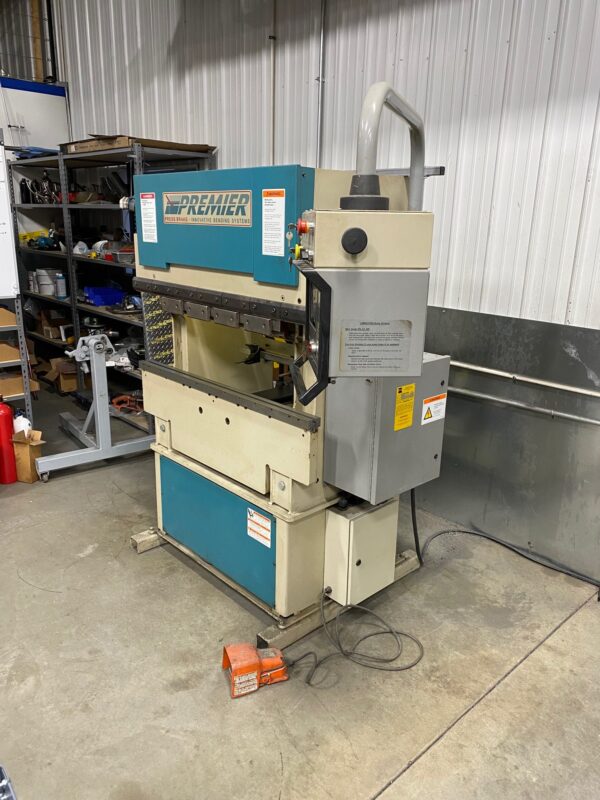 25 Ton X 4' Premier CNC Press Brake, 1999- Hurco Autobend 7 control ...