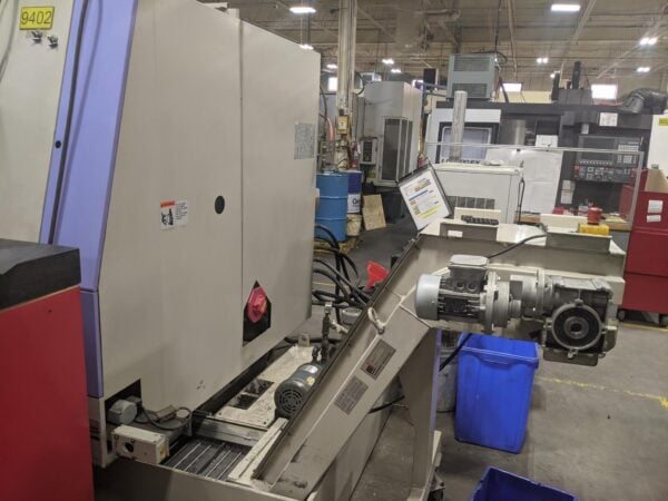 Takisawa TMM-200 Multi Axis CNC Lathe, 2004 - Sub Spindle, Chip Conveyor - Image 9