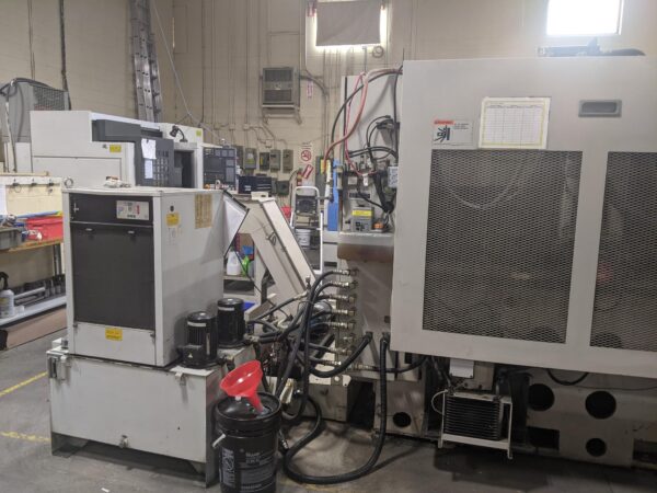 Takisawa TMM-200 Multi Axis CNC Lathe, 2004 - Sub Spindle, Chip Conveyor - Image 8