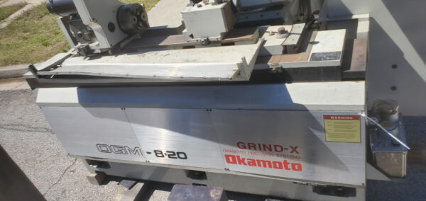 Okamoto OGM 8-20U OD/ID Cylindrical Grinder, 1999- Coolant Tray, Mist Collector - Image 4