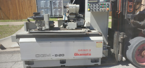 Okamoto OGM 8-20U OD/ID Cylindrical Grinder, 1999- Coolant Tray, Mist Collector - Image 3