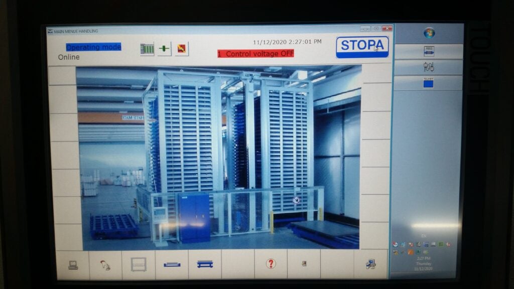 Stopa System Control Stopa Storage/Retrieval System, 2004 - Revelation Machinery