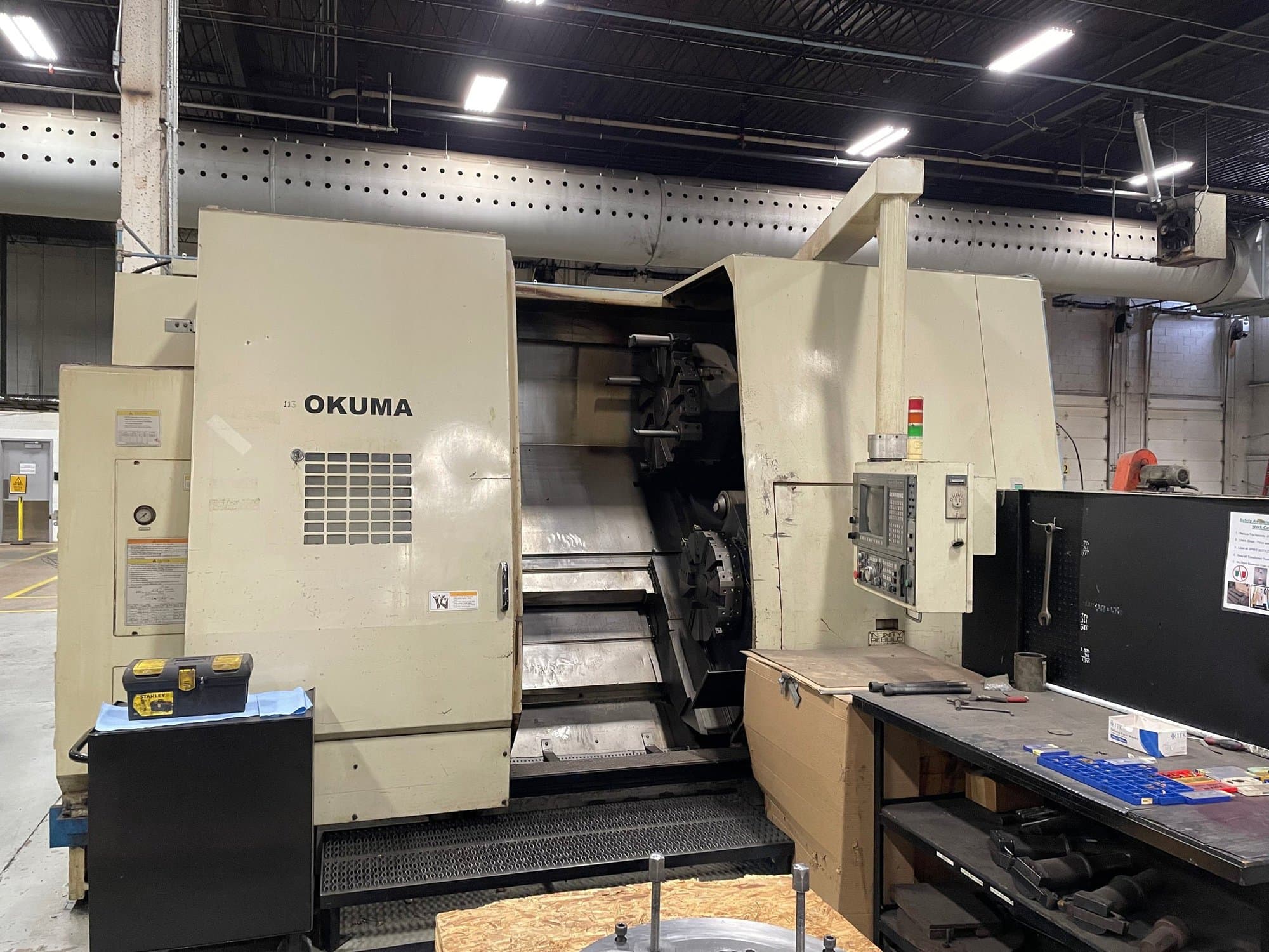 2 Kiwa FH-45's 4-Axis HMC with Fastems 24 Multi Level FMS Pallet Handling  System, Fanuc Series 31i Model A CNC Control, Chick Vises, 120-ATC, 12k RPM  Spindle, BT40 Taper, and (200) BT