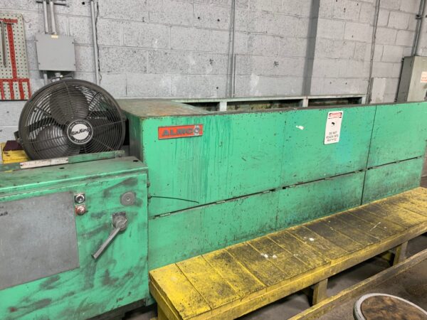 Almco V16TF  Vibratory Tub Finishing Cleaning Machine, 1981 - 13 Cubic Feet 96"x 16"