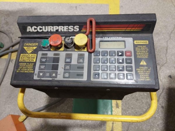 100 Ton X 12’ Accurpress 710012 Cnc Press Brake-2009, Ets Control ...