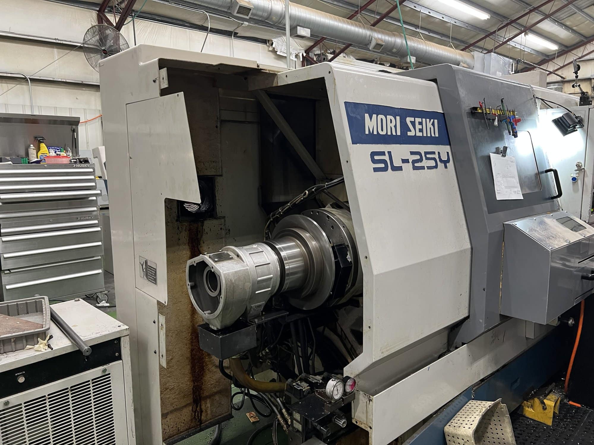 Mori-Seiki SL-25Y CNC Lathe, 1992- Y-Axis, Tailstock, Tooling Included ...