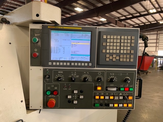 Kingston CL38Ax2000 CNC Lathe, 2013- Fanuc Control, Big Bore, Chip ...