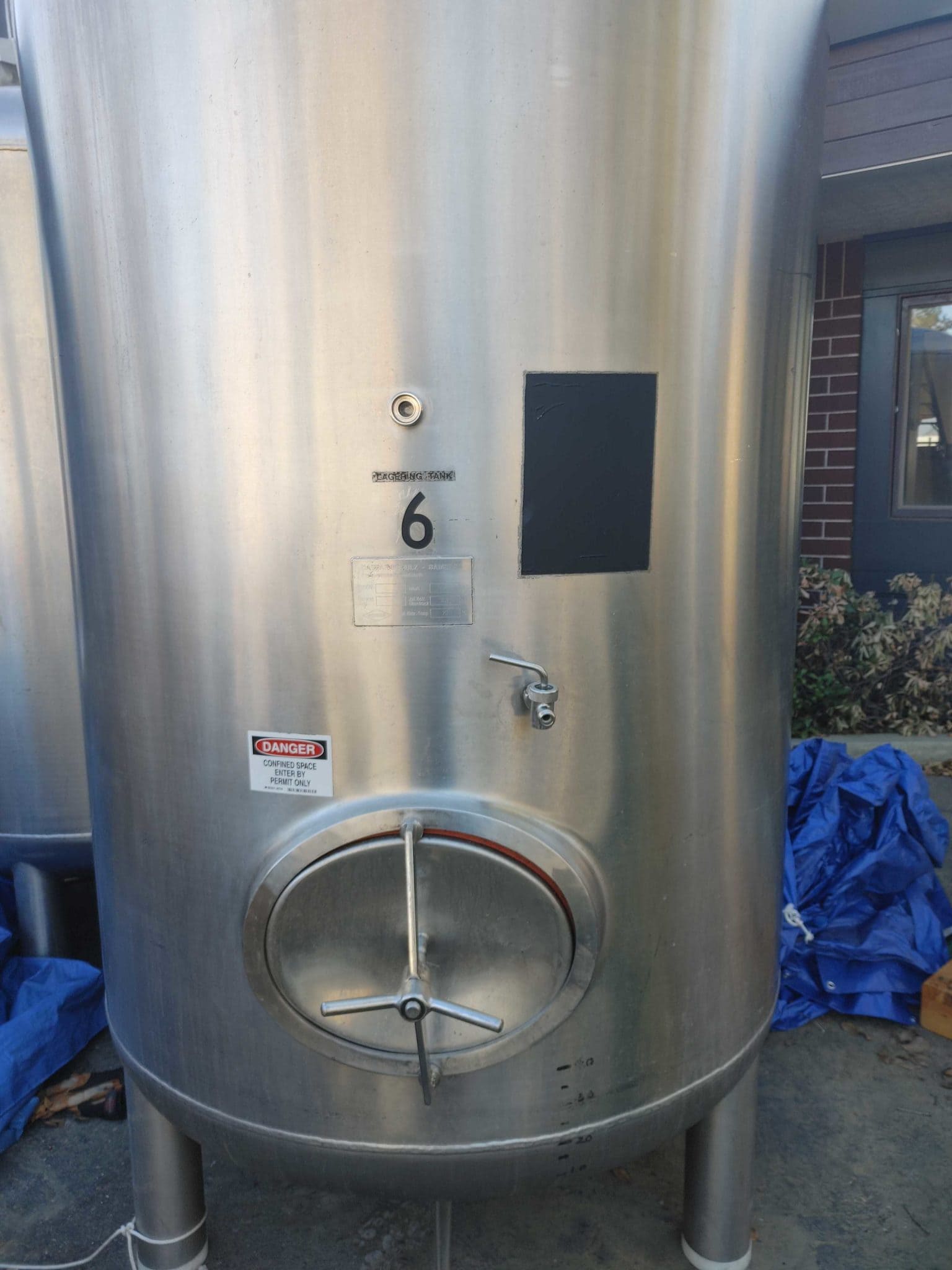 863 Gallon Kaspar Schulz Stainless Steel Tank 1989 CIP Revelation 863-gallon-kaspar-schulz-stainless-steel-tank-1989-cip-revelation