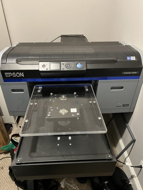 Epson Surecolor F2100 Direct To Garment Printer 2021 Revelation Machinery 3732
