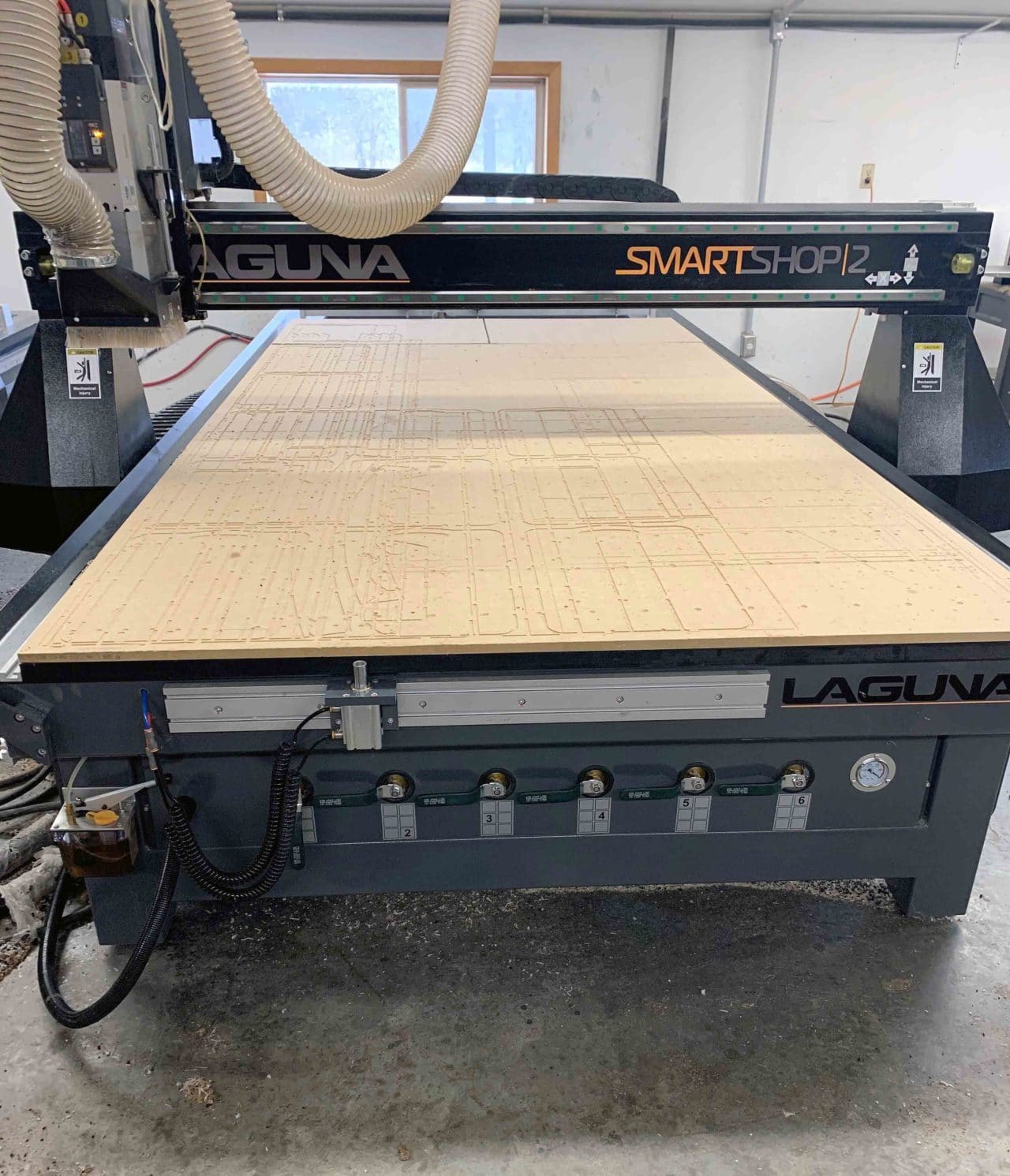 5' x 10' Laguna Smart Shop 2S CNC Router, 2021- 12HP Spindle, Servo ...