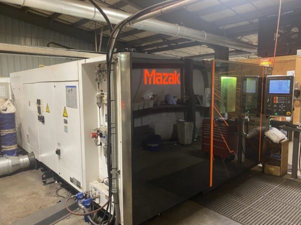 6000 Watt Mazak Optiplex 3015 Fiber II Laser, 2017- 5' x 10' Dual Shuttle Tables, Nitrogen Generator