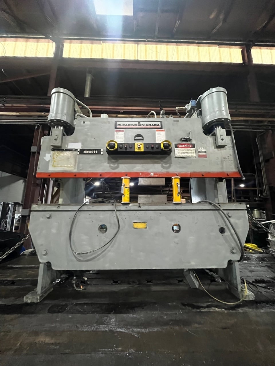 100 Ton x 8' Niagara HBM-100-6-8 Press Brake, 1997- Hurco Autobend 7 - Image 4
