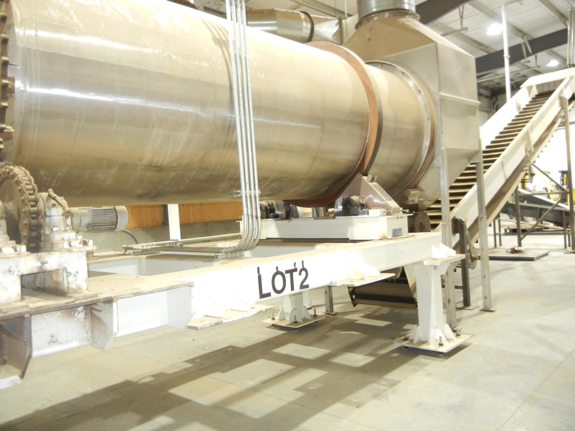 FMC LinkBelt RotoShell Stainless Steel Drum Dryer W/ Colmac Steam