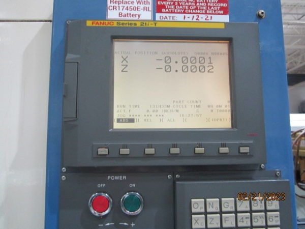 Takamaz XD-8 Twin Spindle CNC Lathe, 2003 - Fanuc Control, Robot Gantry Loaders, Parts Infeed Conveyors - Image 2