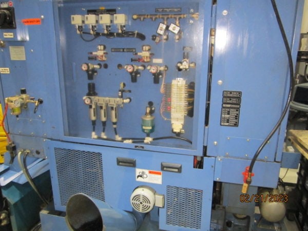 Takamaz XD-8 Twin Spindle CNC Lathe, 2003 - Fanuc Control, Robot Gantry Loaders, Parts Infeed Conveyors - Image 9