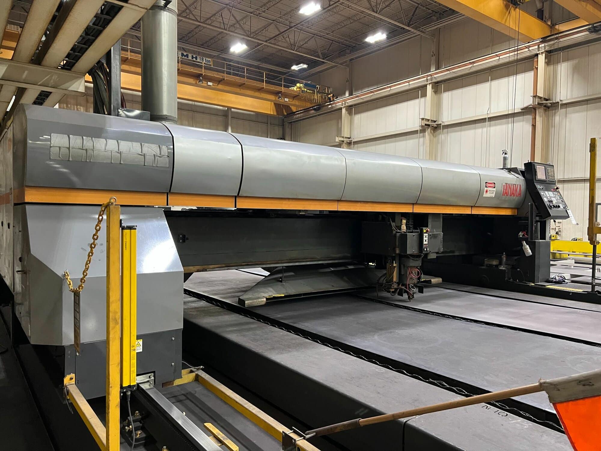 6000 Watt Tanaka LMX VII-TF6000 CO2 Laser, 2008 - 13' x 84' - Image 3