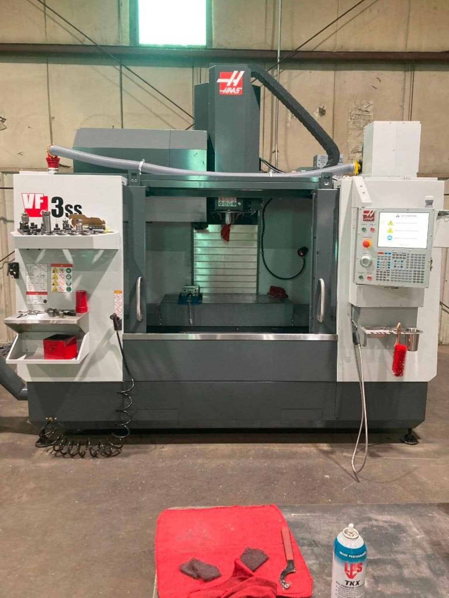 2022 haas vf 3ss vertical machining center wireless probing 12k spindle