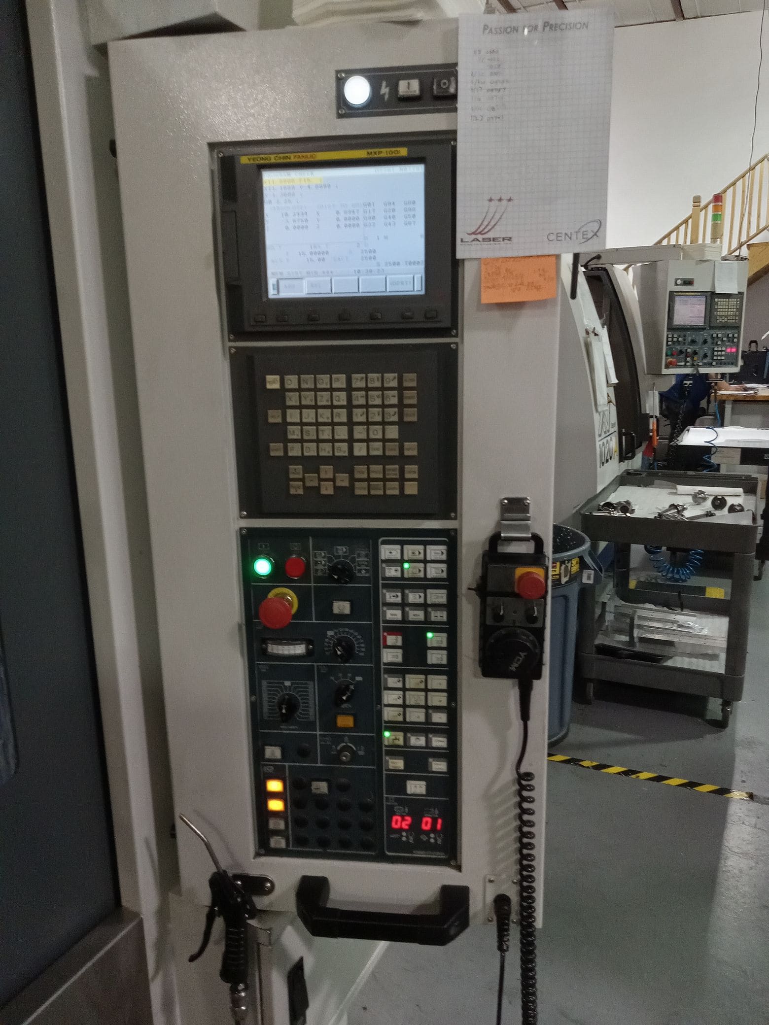 Ycm Xv A Vmc Fanuc Control Chip Auger Revelation Machinery