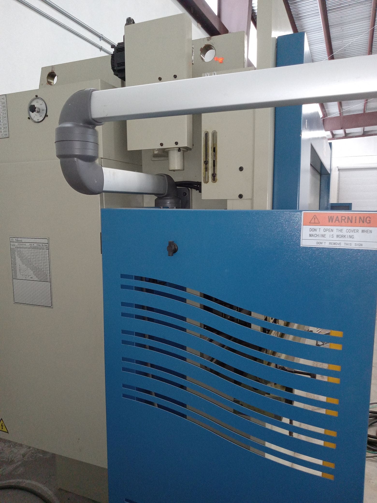 100 Ton x 10' Baileigh PPTK 100/30 CNC Press Brake, 2021 - YSD6000 CNC Controller, Never Powered Up. - Image 8