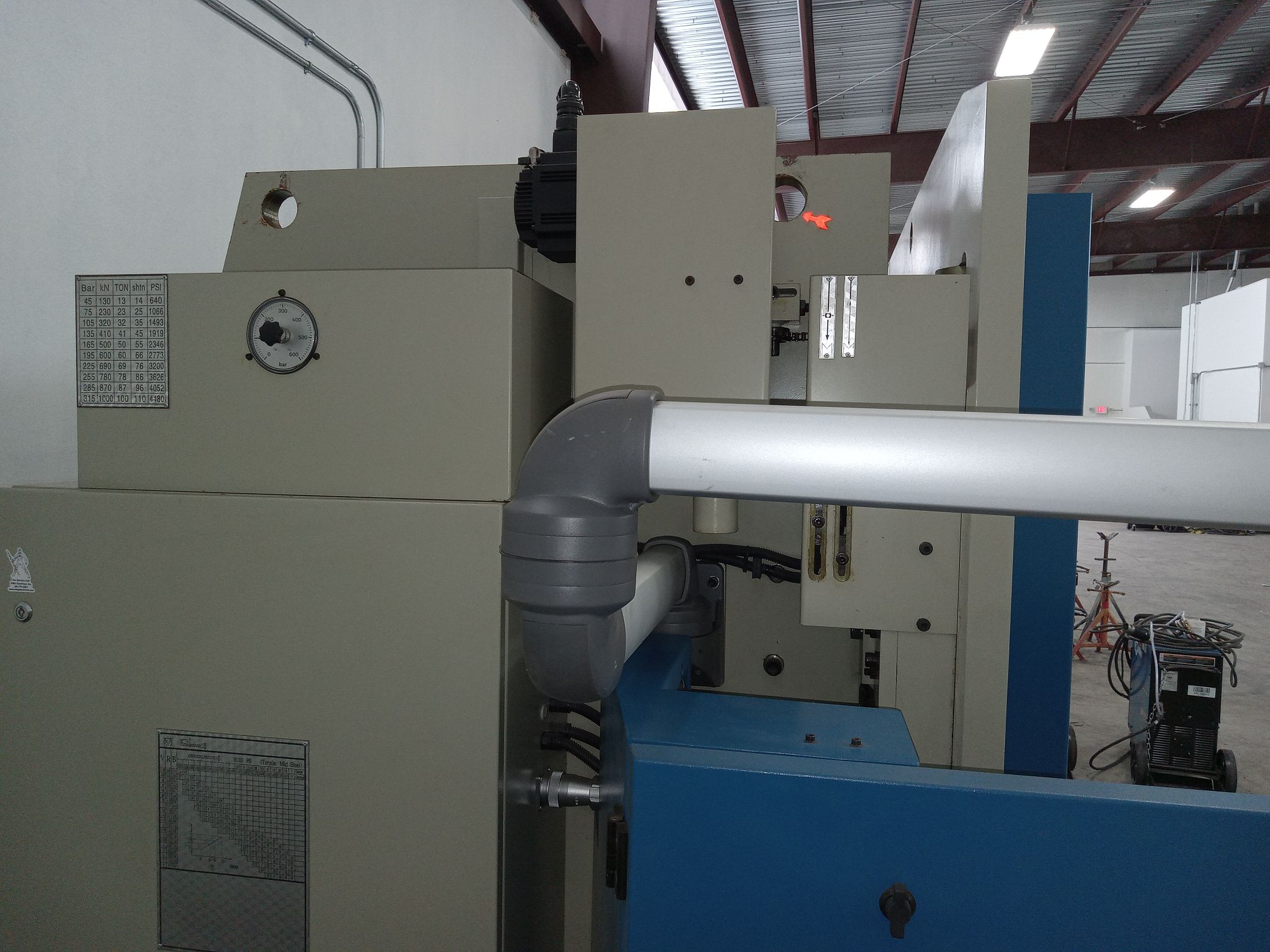 100 Ton x 10' Baileigh PPTK 100/30 CNC Press Brake, 2021 - YSD6000 CNC Controller, Never Powered Up. - Image 9
