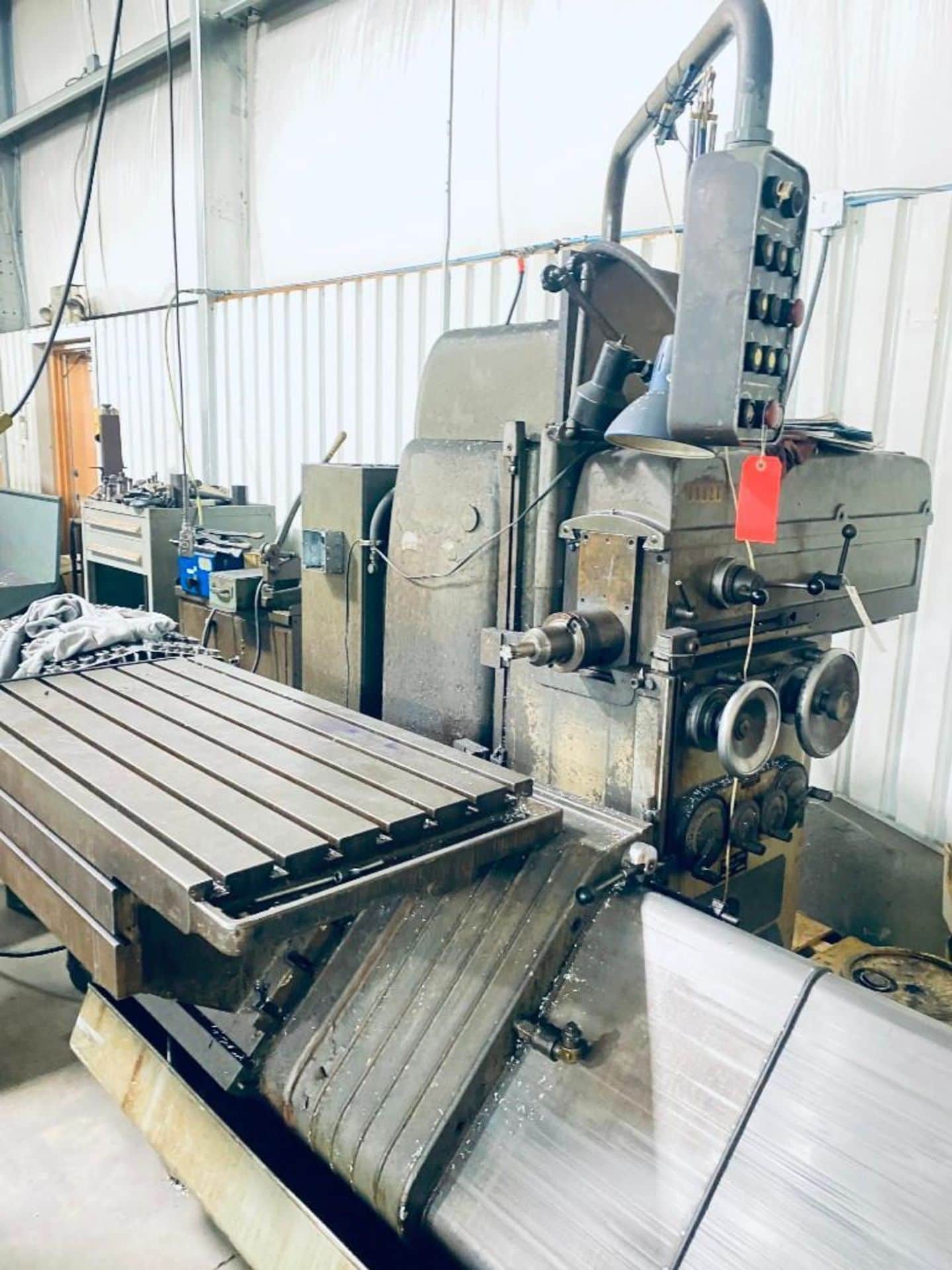 friedrich deckel horizontal milling machine with tooling and attachments