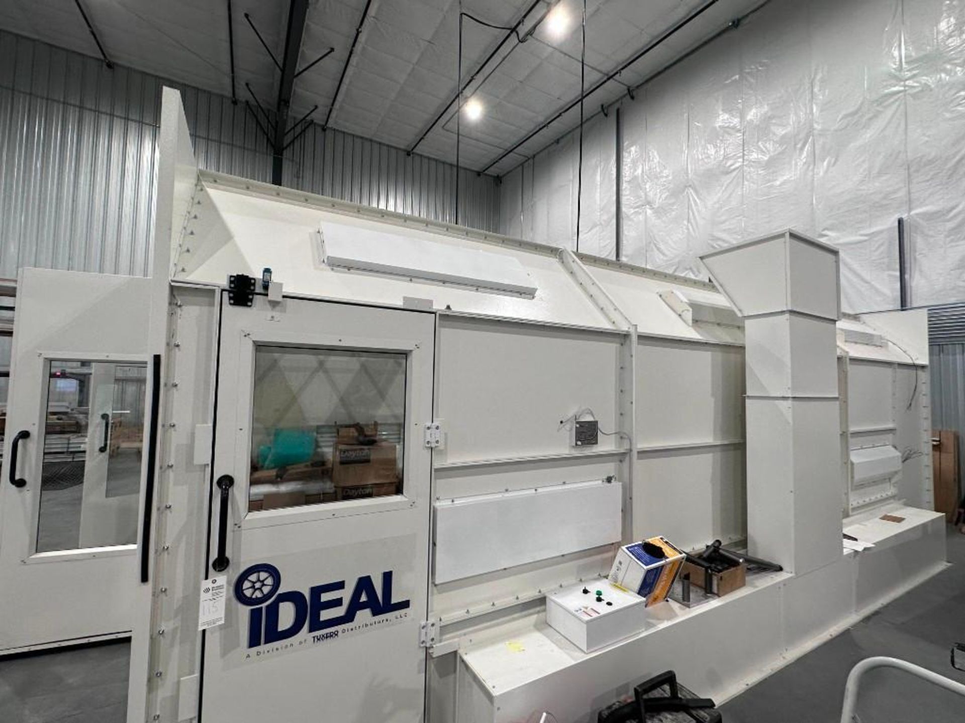 ideal psb sdd26b ak paint booth with side down draft