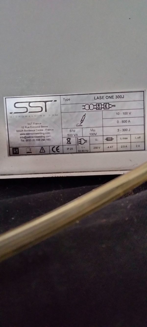 SST Lase One 300J Laser Micro Welder, 2016 - Image 6