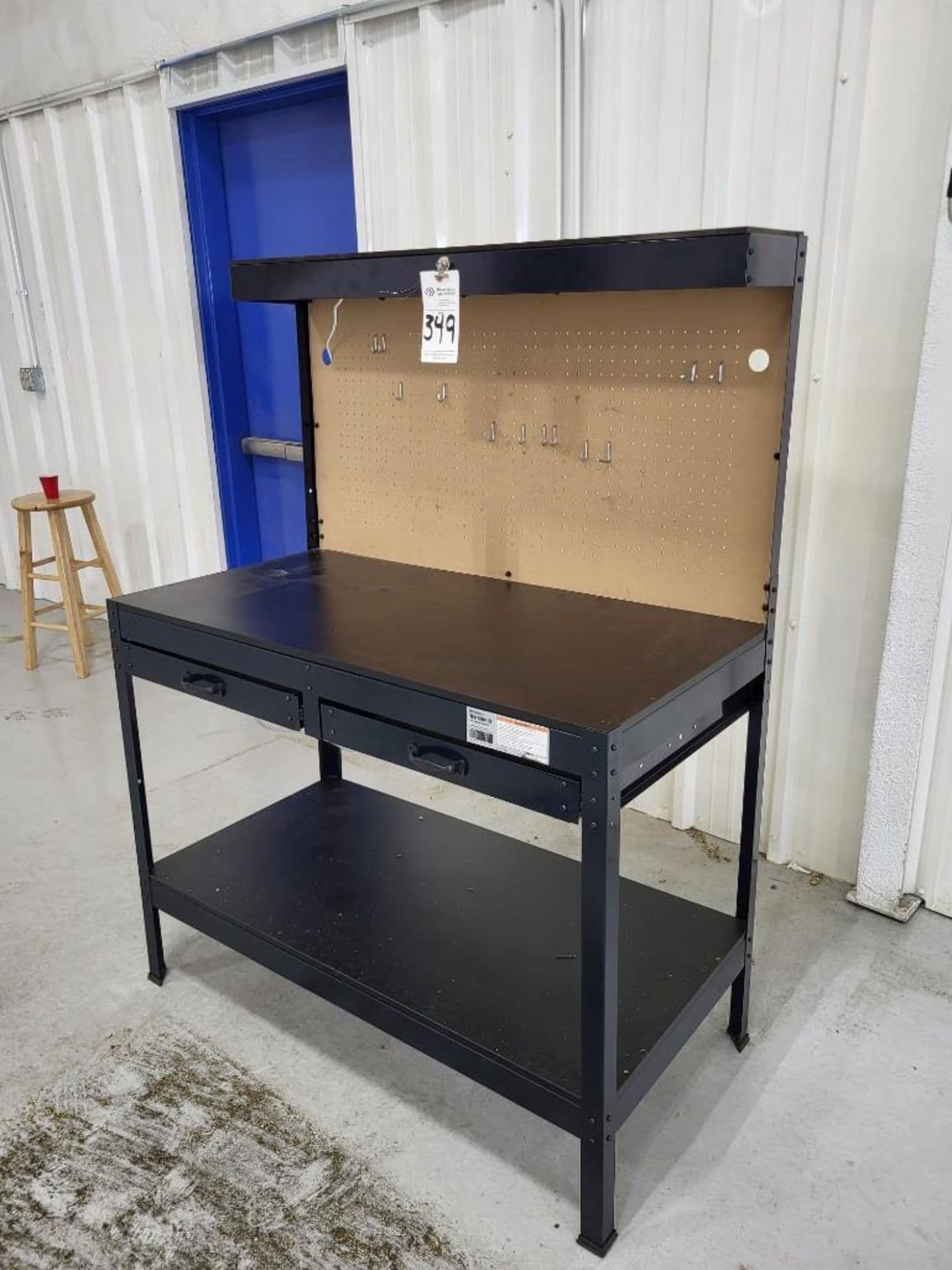 multi-purpose work bench with lighting and outlet
