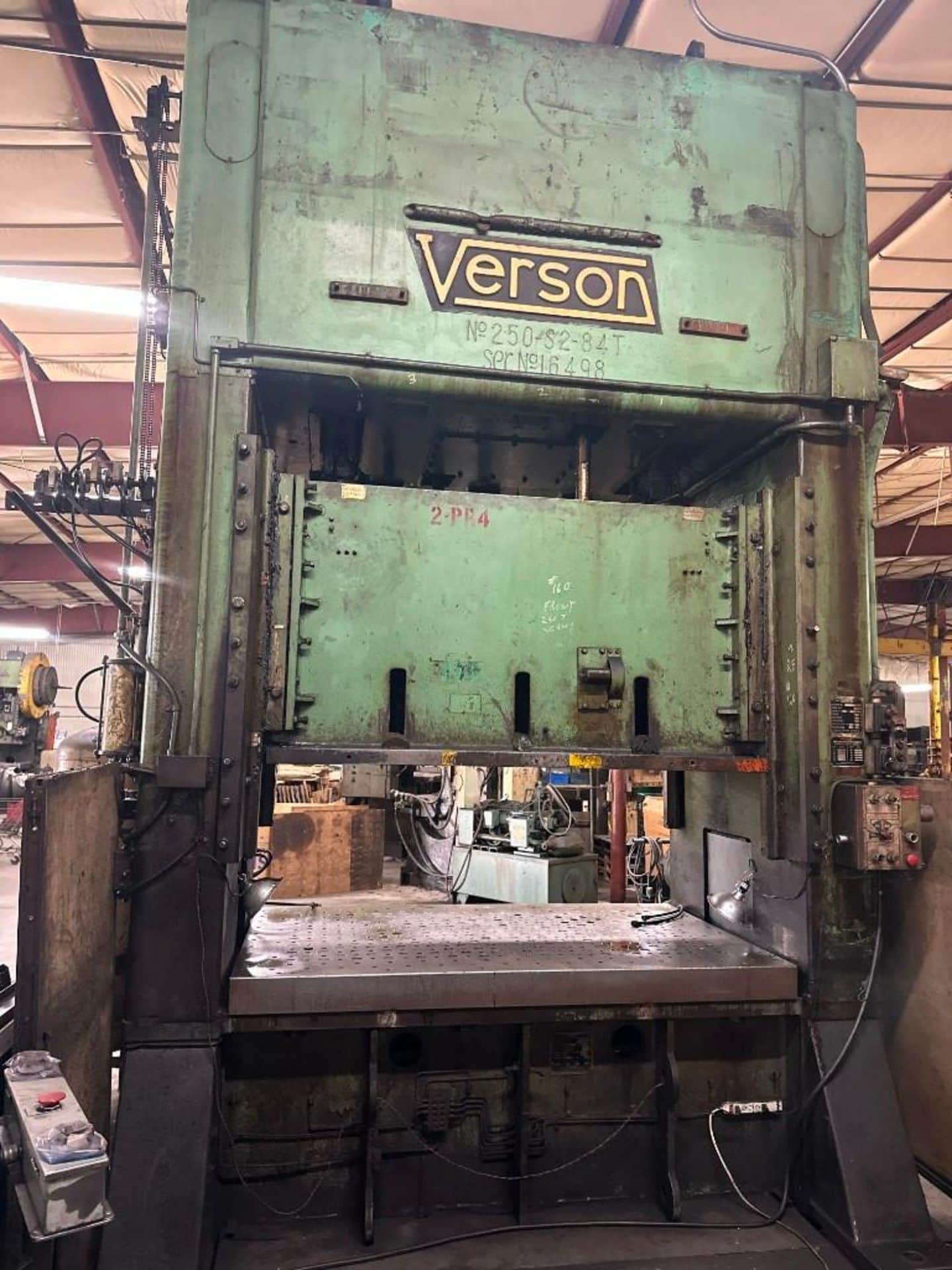 verson 250 ton straight side press