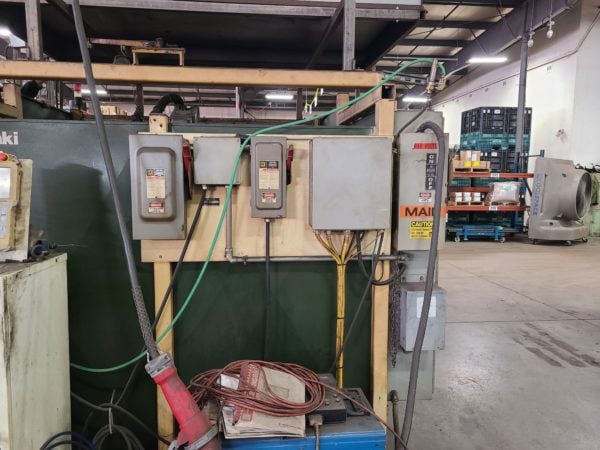 Kawasaki Welding Cell, 1995- 2 Sister CA901AL Weld Robots, 3 Robots in ...