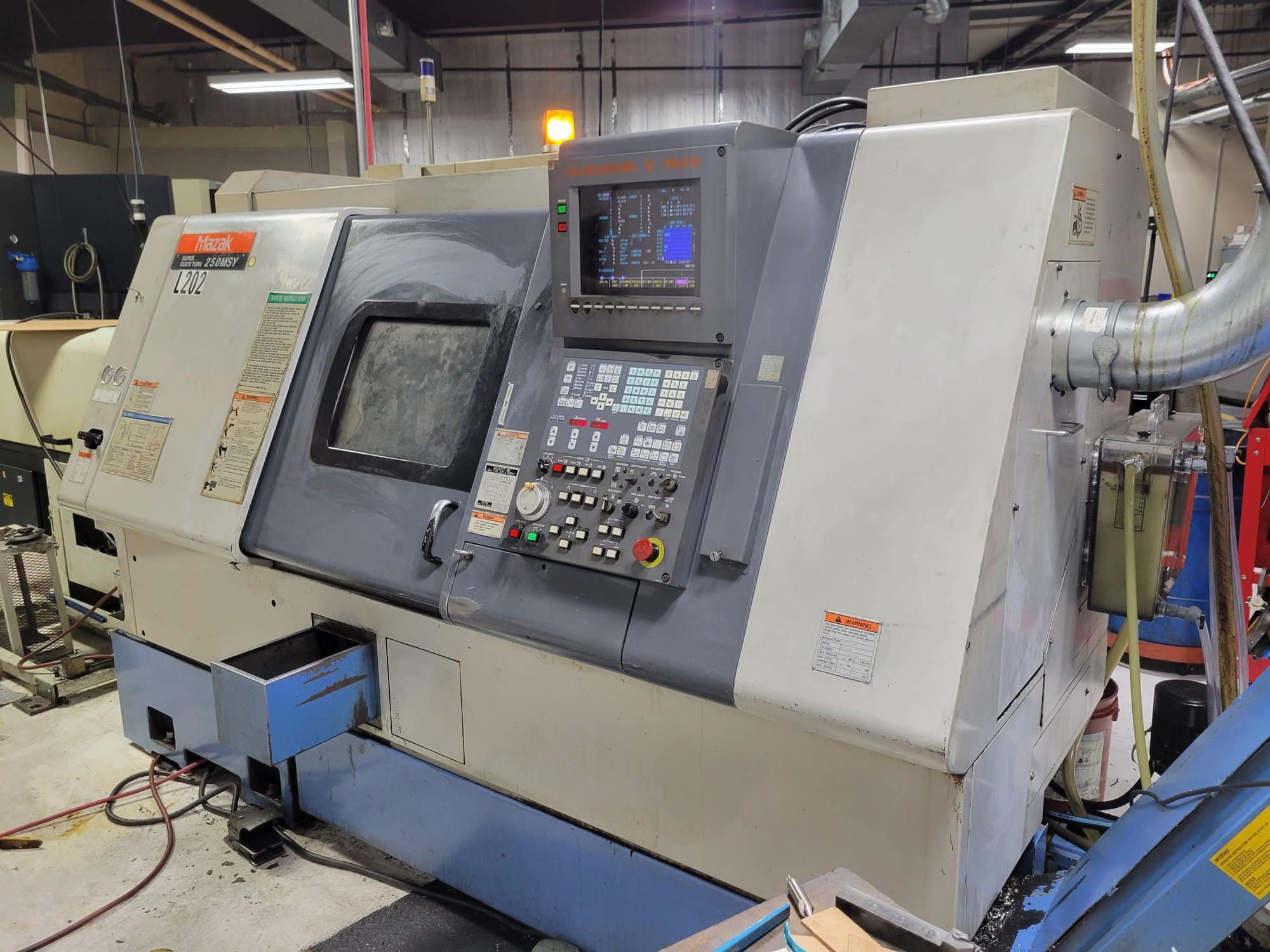 Mazak SQT250 MSY CNC Lathe, 1998 - Live Tooling, Sub Spindle, Y-axis ...