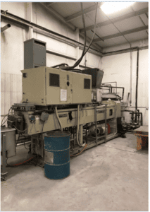 1999 davis standard ratio vented plastic extruder