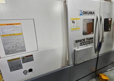 2010 okuma lb3000ex-mw 800 cnc multi axis cnc turning center
