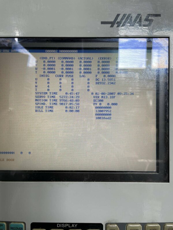 Haas EC-300 CNC HMC, 2004 - Dual Pallet, Mistaway, Chip Auger, NEEDS NEW SPINDLE - Image 12