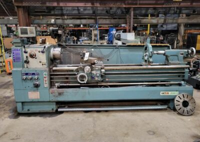 victor 2080s 20 by 80 gap bed precision lathe with tailstock chuck steady rest tooling