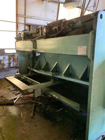 10’ X 3/8” Betenbender Hydraulic Shear, 1999 - Power Backgauge, Roller ...