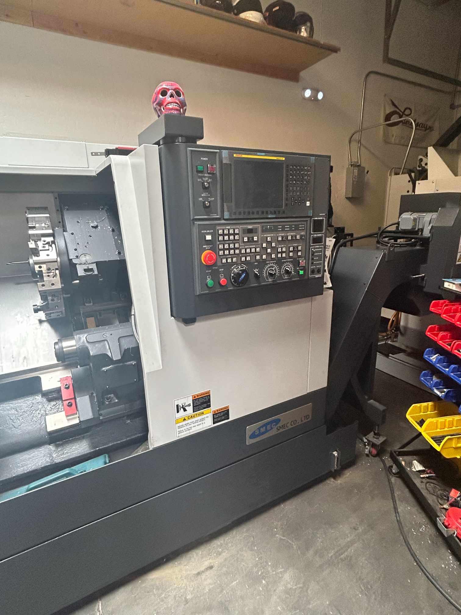 Samsung SL25E CNC Lathe, 2019 - Tailstock, Chip Conveyor, Fanuc Control ...