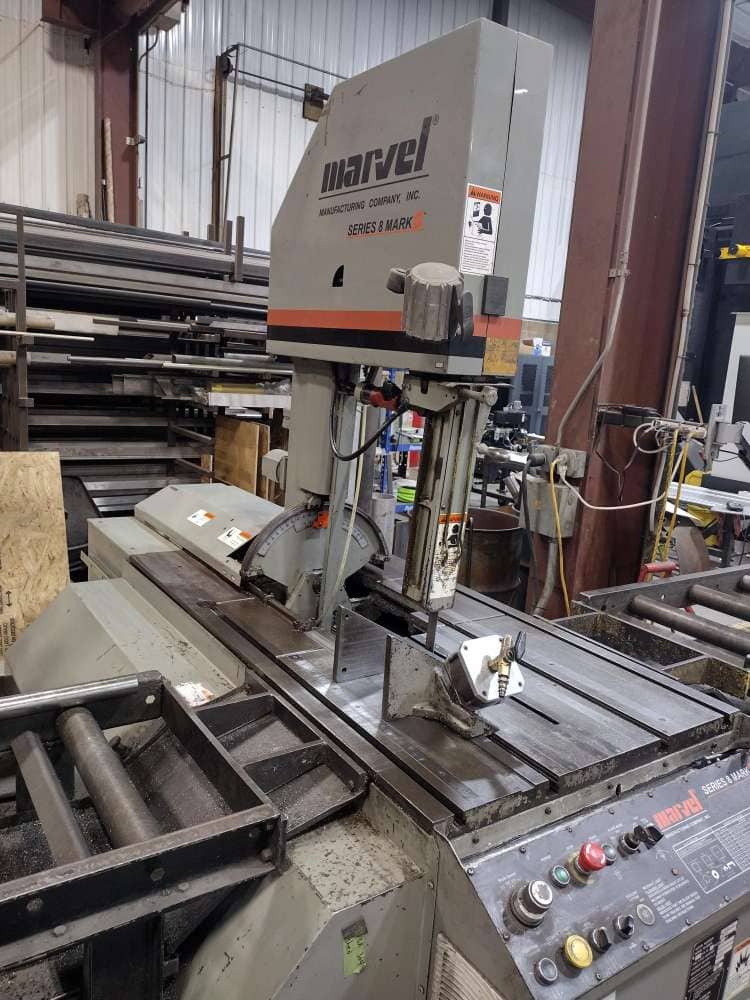 18" X 22" Marvel Series 8 Mark III Vertical Mitering Band Saw, 2006