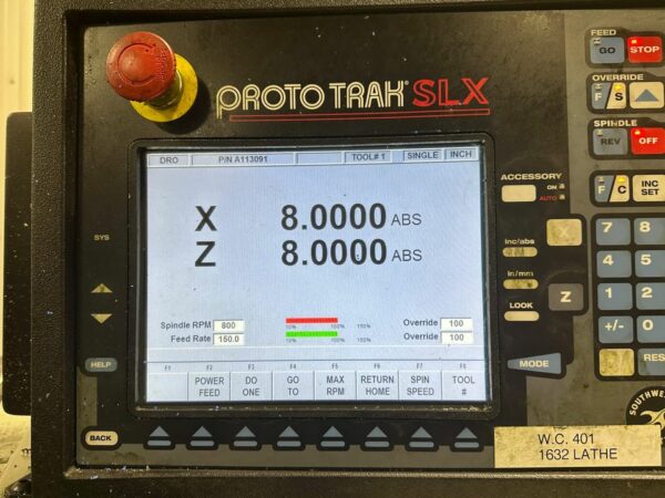 Proto Trak 1630SX CNC Lathe