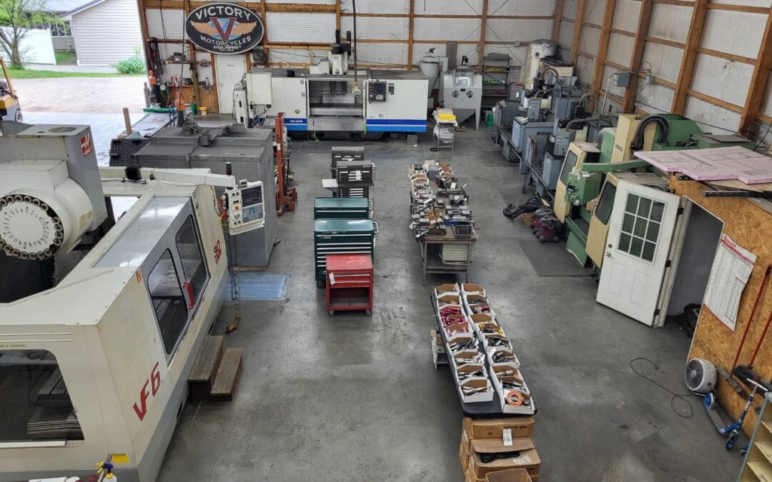 used machinery laid out for online industrial equipment auction