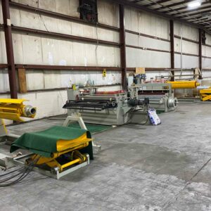 0.078" x 5' Wide Slitting Line, With Decoiler, Recoiler, & Leveling Machine