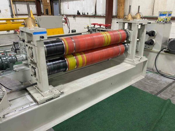 0.078" x 5' Wide Slitting Line, With Decoiler, Recoiler, & Leveling Machine