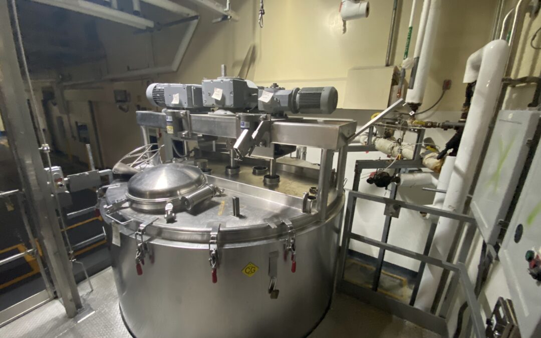 1991 1000 gallon dci commercial mixer kettle
