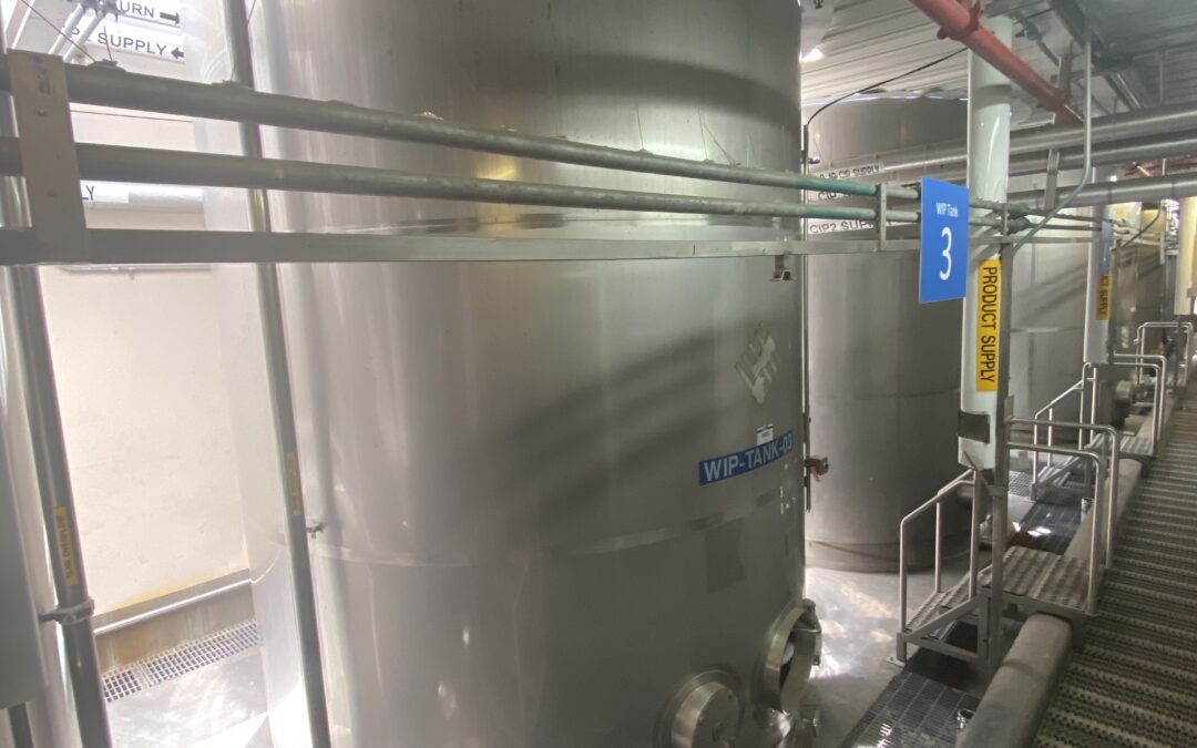 industrial stainless steel insulated tank