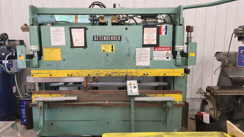 50 Ton x 8' Betenbender Press Brake, 2007 - Light usage - Revelation ...