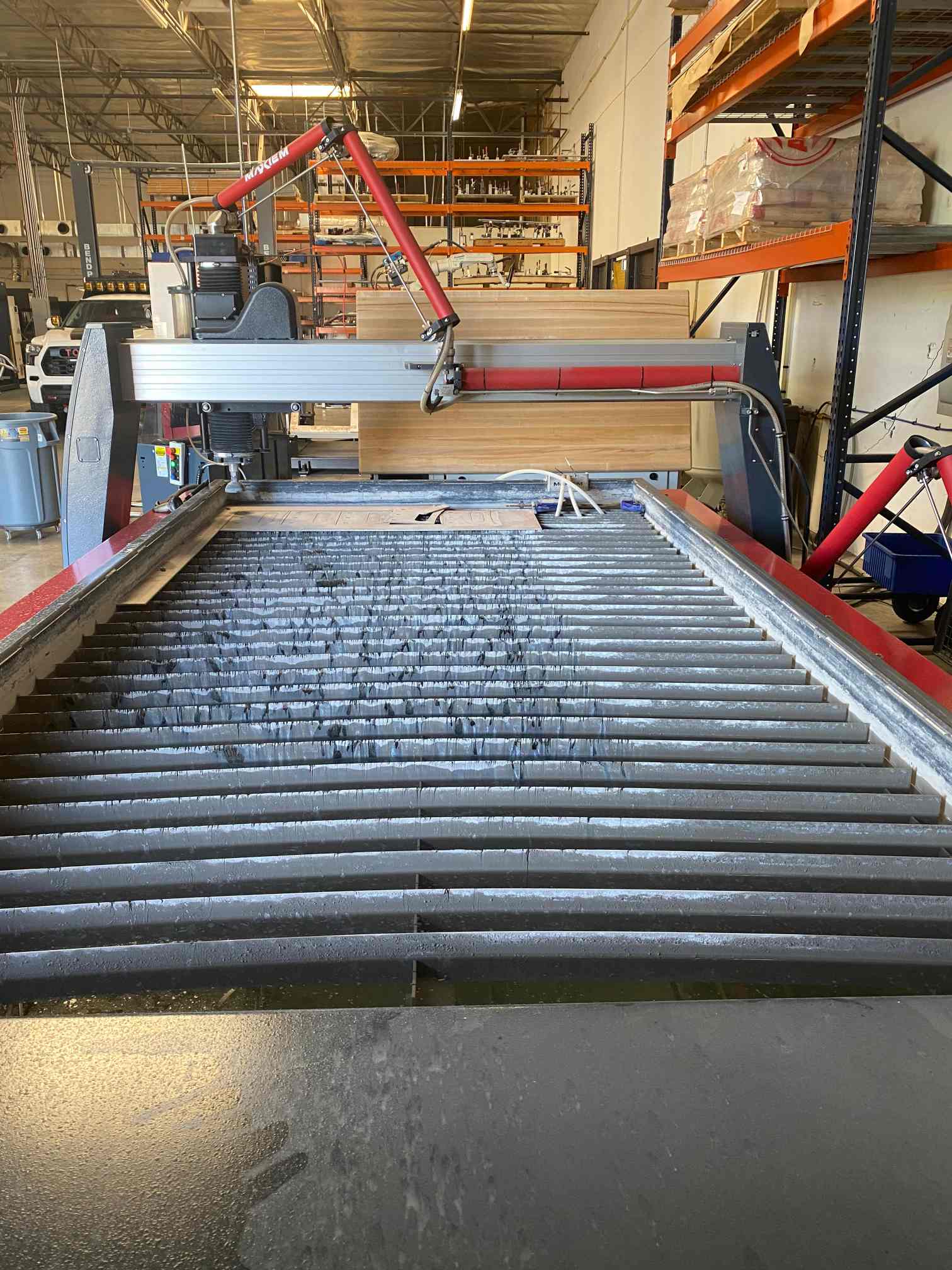 6' x 12' Omax 1530 Maxiem Waterjet 60,000 PSI